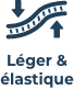 Léger et élastique